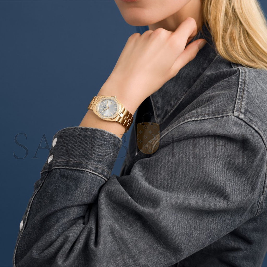 vacheron Co*sta*t*n overseas quartz 33 mm pink gold watch 1225v/200r-h031